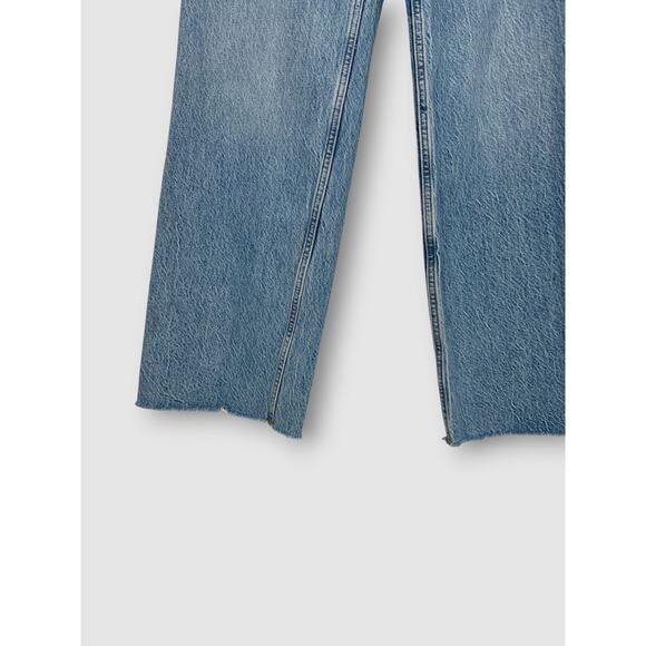 Abercrombie & Fitch The Loose High Rise Jeans Distressed Light Wash Size 25/0R - Picture 4 of 8